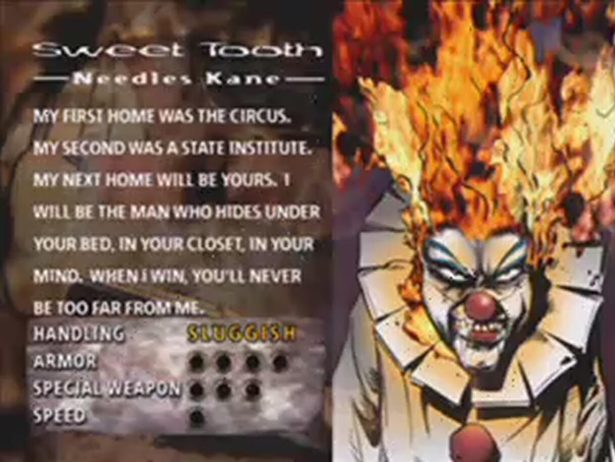 Mantan pengendara ente di twisted metal 2