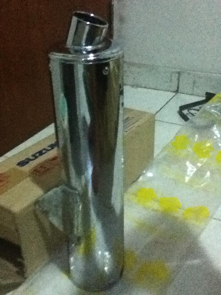 WTS>>SILENCER ORI SATRIA F THAILAND 2ND KONDISI MANTAPP
