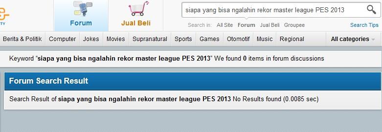 Siapa yang bisa ngalahin rekor master league PES 2013 ane?! &#91;NO REPOST&#93;