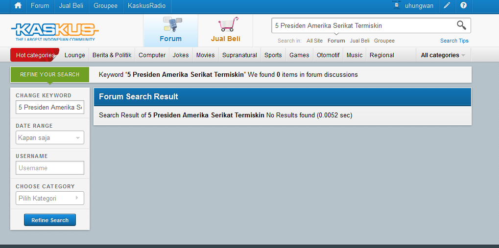 5 Presiden Amerika Serikat Termiskin