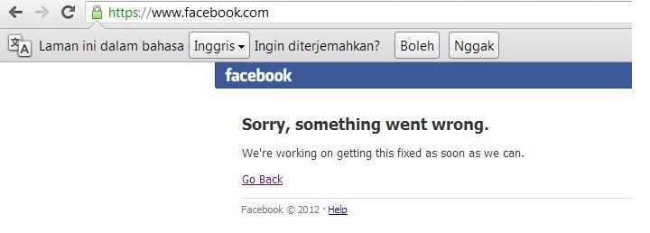 FACEBOOK ERROR (KENA HACK KAH?&#93;