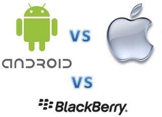 android vs apple vs blackberry versi ane sendiri