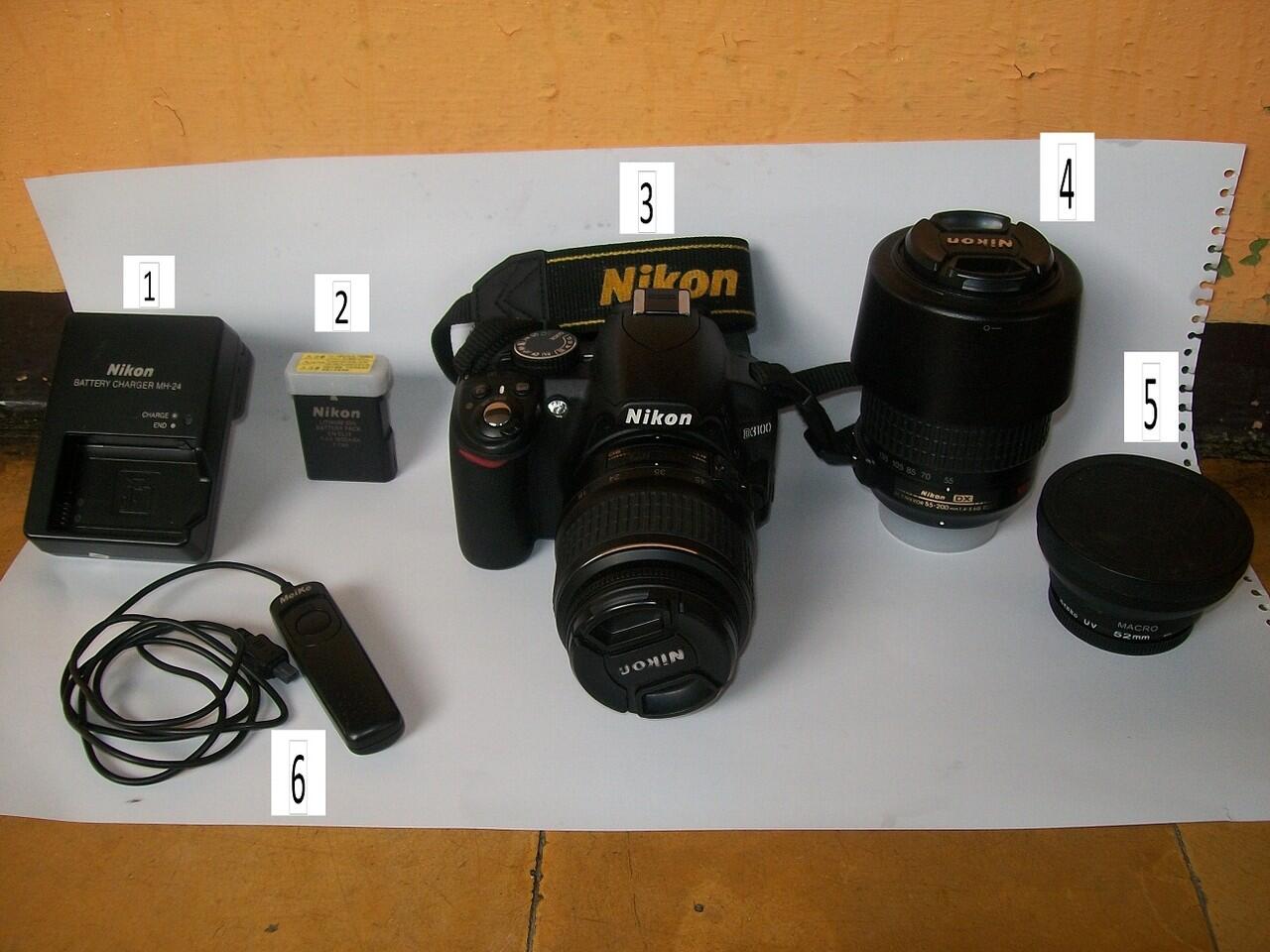 Terjual JUAL DSLR NIKON D3100 BESERTA LENSA ZOOM 55-200mm 