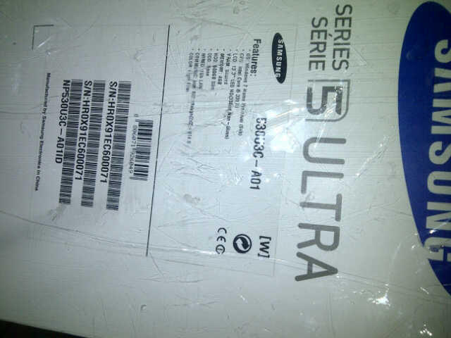 Laptop Samsung Slim Series 5 ultra Intel Core I5 new masi segel