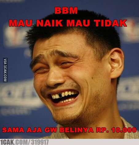 BBM MAU NAEK APA KAGA !