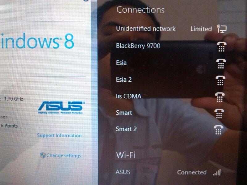 Windows 8 LAN ada tulisan Limited