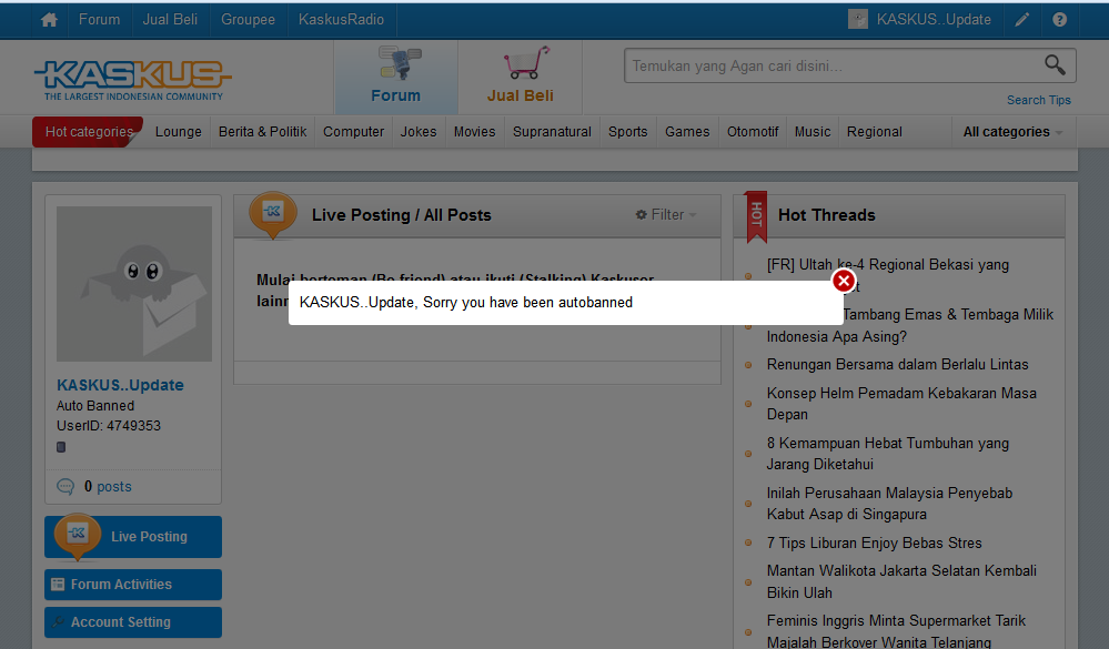 ID belum pernah post bisa ke banned :hammer