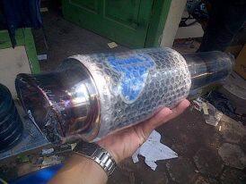 KNALPOT AKRAPOVIK DAN TERIGNONI BUAT NINJA,VIXION, BISON