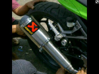 KNALPOT AKRAPOVIK DAN TERIGNONI BUAT NINJA,VIXION, BISON