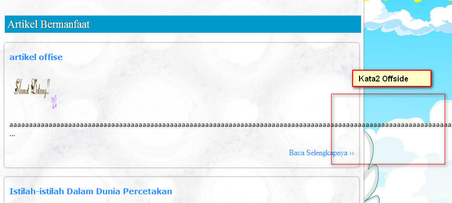 (ask) Mengatasi Offside/kelebihan kata pada textarea di PHP ( Cendol Inside )