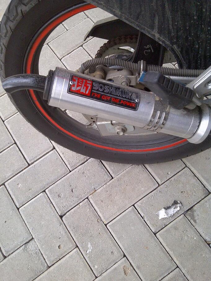 Jual knalpot yoshimura ninja 150r..mulus no cacat