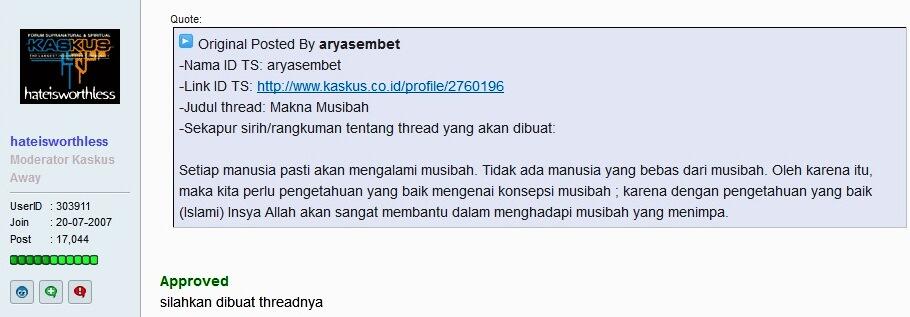 &#91;SHARE&#93; Makna Musibah