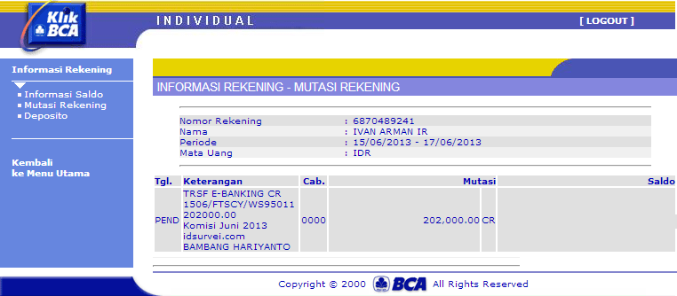 # Tanpa Modal....Tanpa Resiko....Dapat Uang !!!!!!