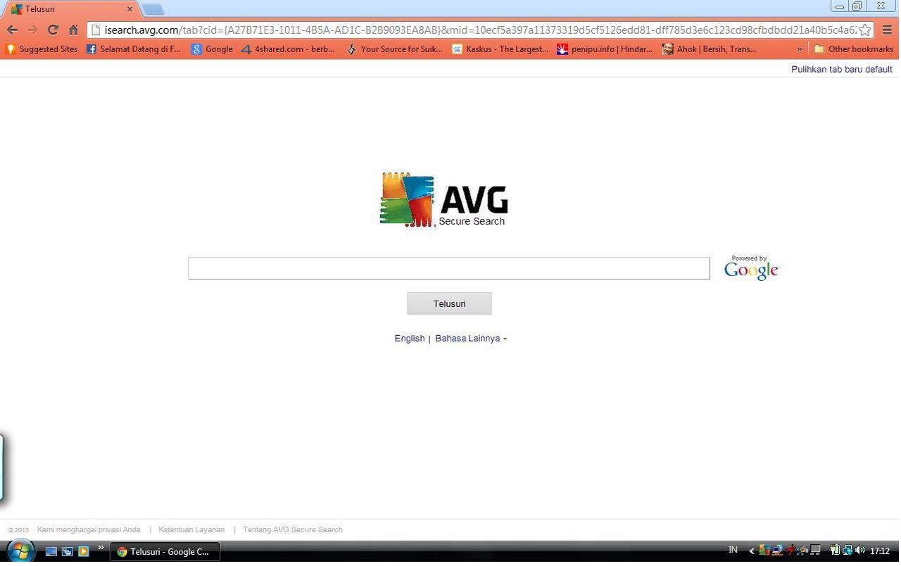 &#91;HELP &amp; ASK&#93; Ngilangin ISEARCH.AVG dari Browser ?!?