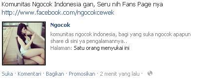 Komunitas Ngocok Indonesia gan, Seru nih Fans Page nya!