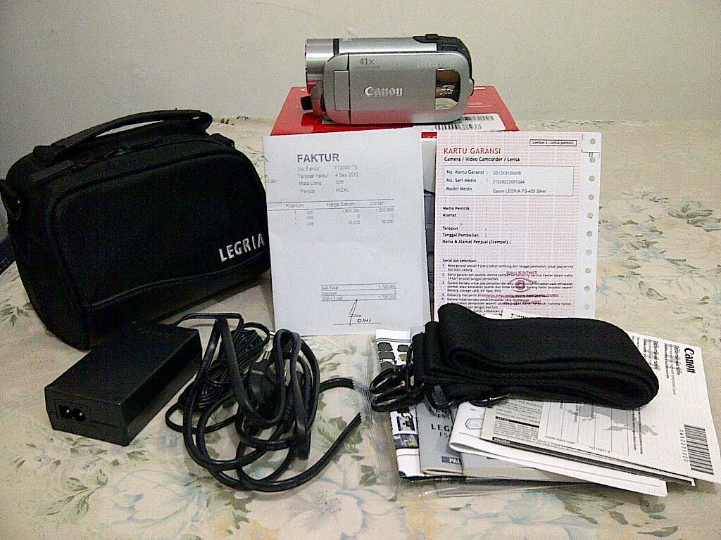 Camcorder Canon Legria FS 405 second buat yg demen check - in