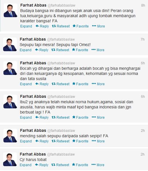 &#91;PIC&#93; Farhat Abbas Ngata-ngatain COBOY JUNIOR di Twitterr, Gan! 