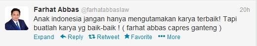 &#91;PIC&#93; Farhat Abbas Ngata-ngatain COBOY JUNIOR di Twitterr, Gan! 