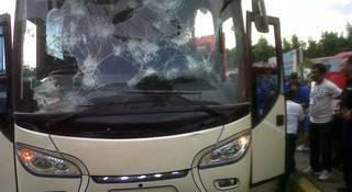 Kelakuan The Jack Mania pada Bus Persib Bandung