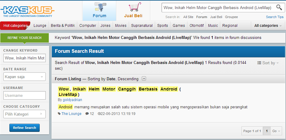 Wow, Inikah Helm Motor Canggih Berbasis Android (LiveMap)