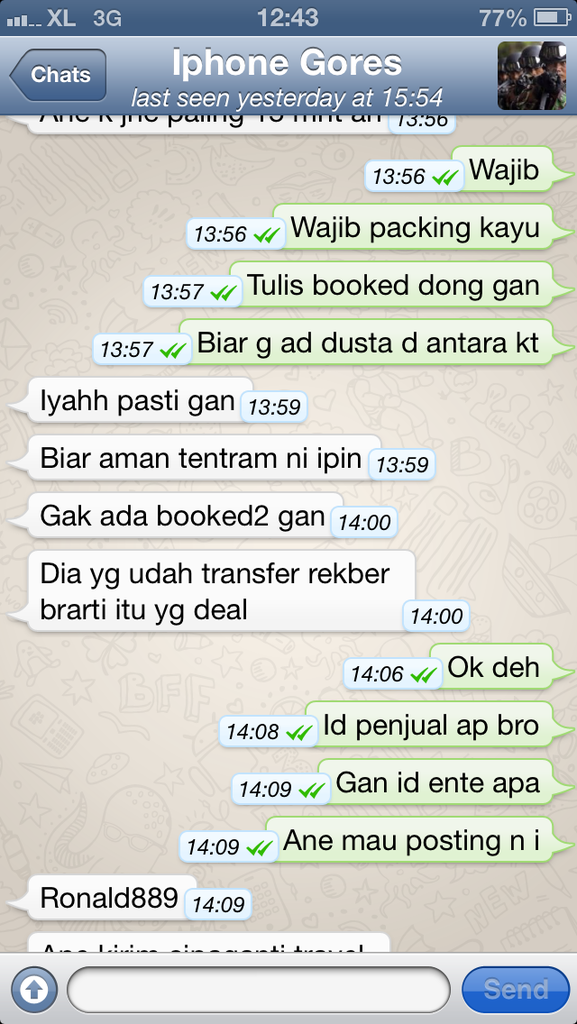 Surat Terbuka Buat ID Ronald889, Not Recommended Seller
