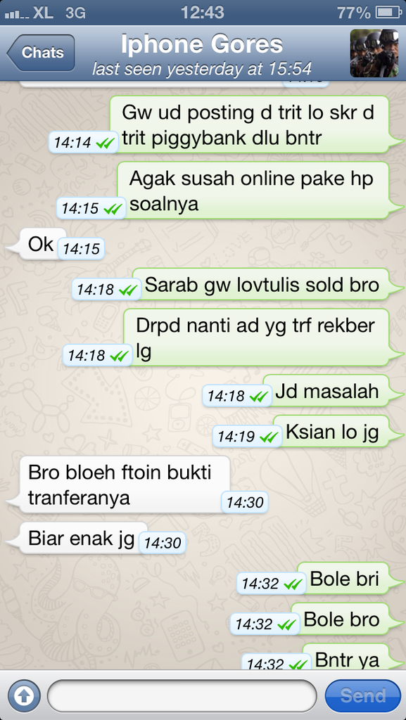 Surat Terbuka Buat ID Ronald889, Not Recommended Seller