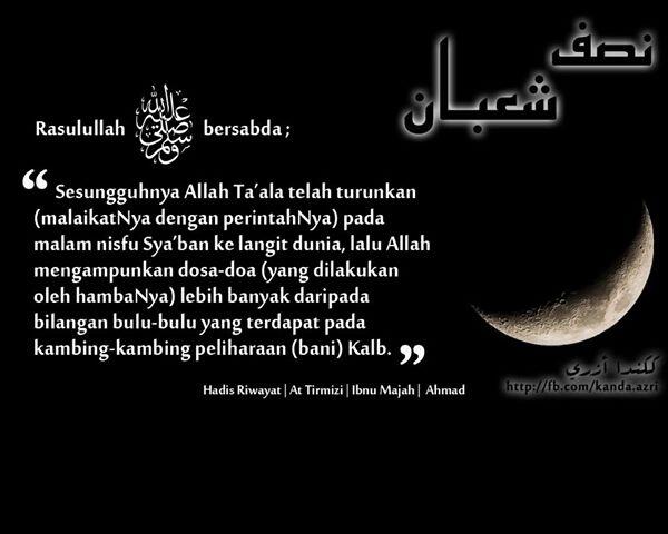 Malam Nisfu Sya'ban, Semoga Amal Ibadah kita diterima oleh ALLAH SWT, Amiin :D