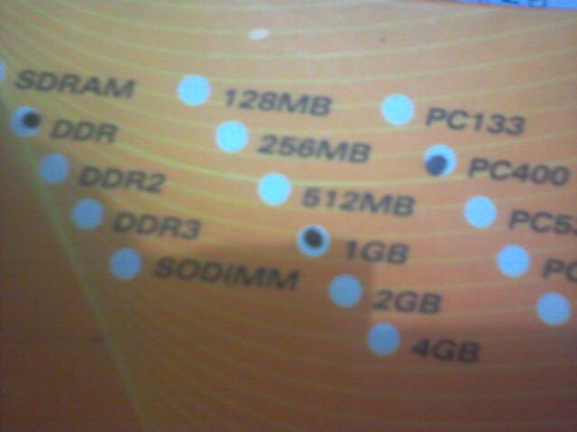 RAM PC DDR1 1Gb - DEAM