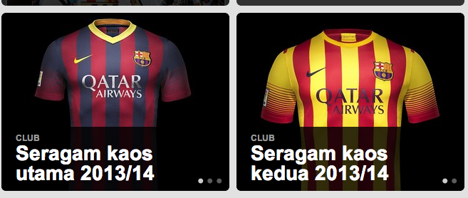 NEW - FC Barcelona dengan site Bahasa INDONESIA