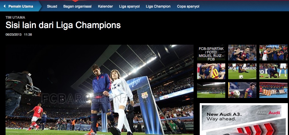 NEW - FC Barcelona dengan site Bahasa INDONESIA