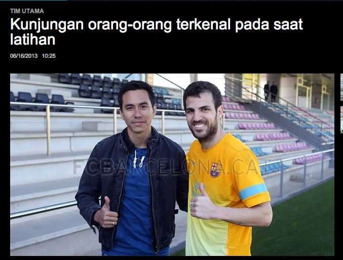 NEW - FC Barcelona dengan site Bahasa INDONESIA