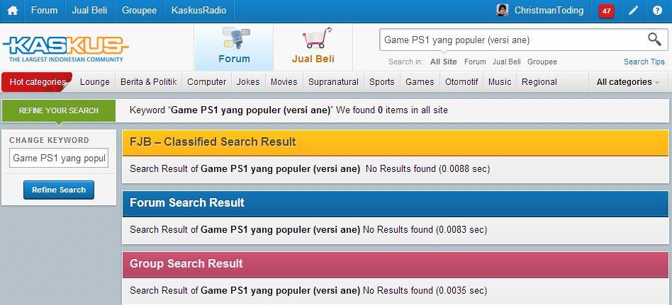 Game PS1 yang populer (versi ane)