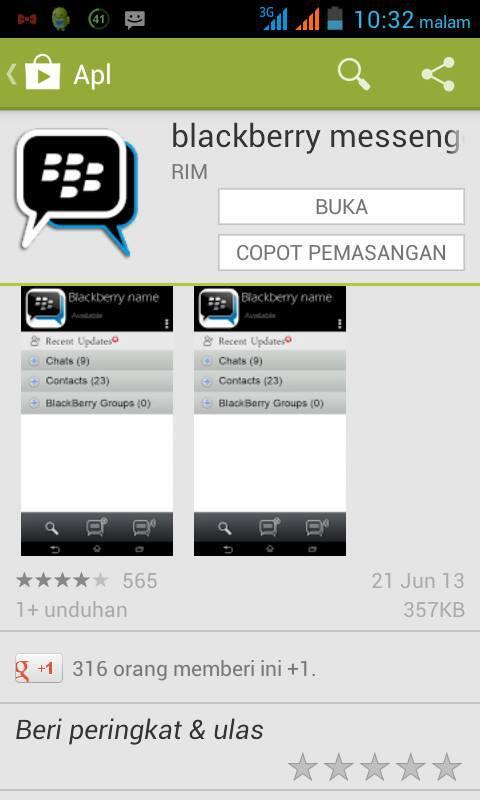 BBM (Blackberry Messenger) Sudah Ada di Google Play