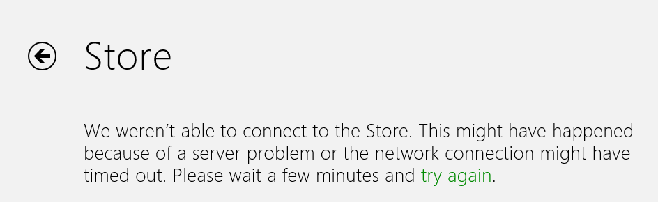 &#91;ask&#93; Windows 8 Store muncul pesan &quot;We weren't able to connect to the Store&quot;