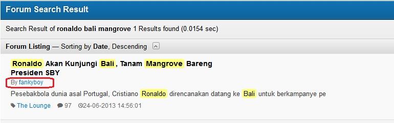 Ronaldo Akan Kunjungi Bali, Tanam Mangrove Bareng Presiden SBY