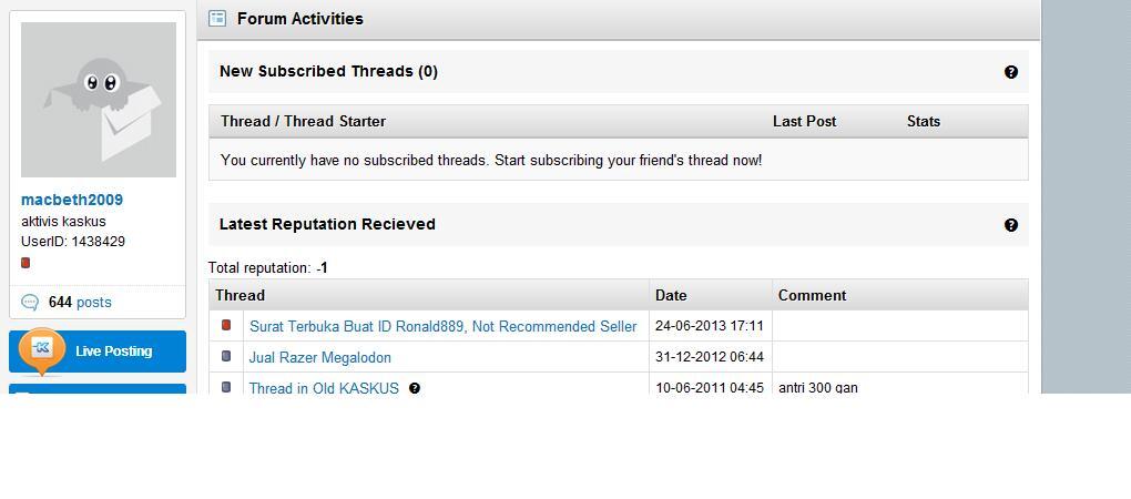 Surat Terbuka Buat ID Ronald889, Not Recommended Seller