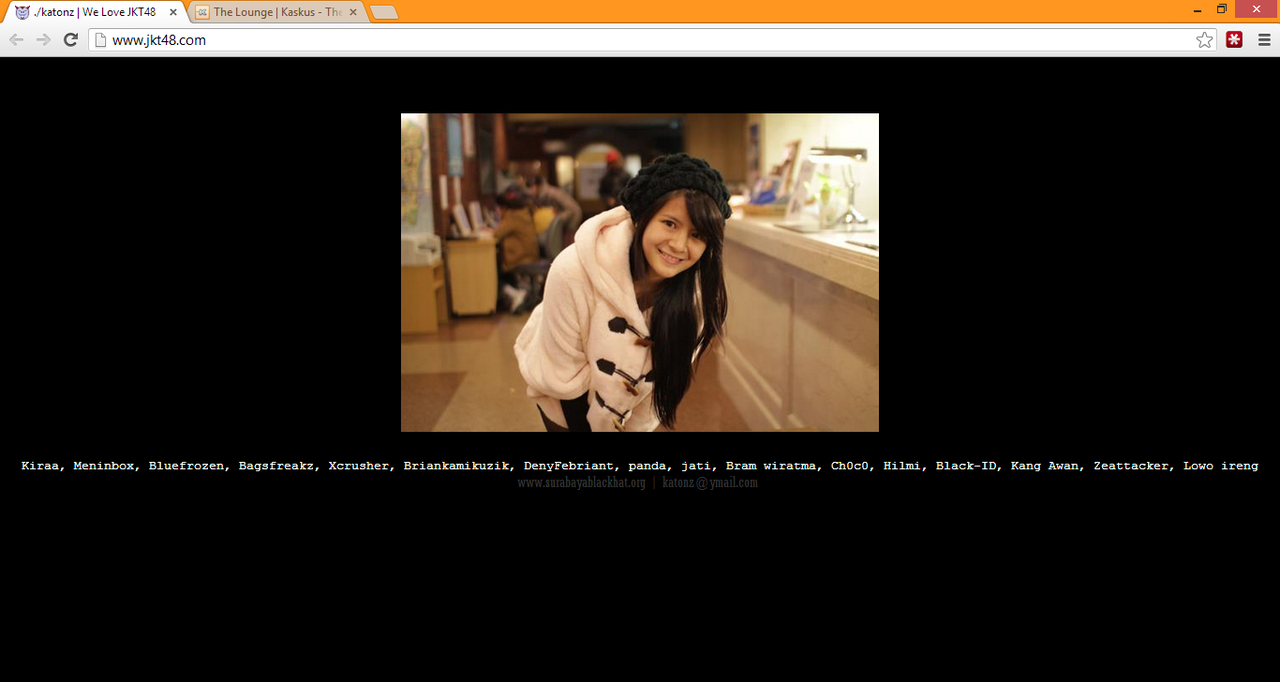 HOT !!!!! Situs JKT 48 kena hack !