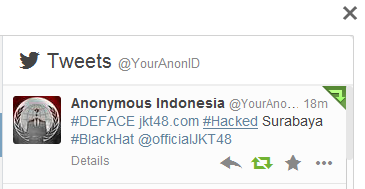 HOT !!!!! Situs JKT 48 kena hack !