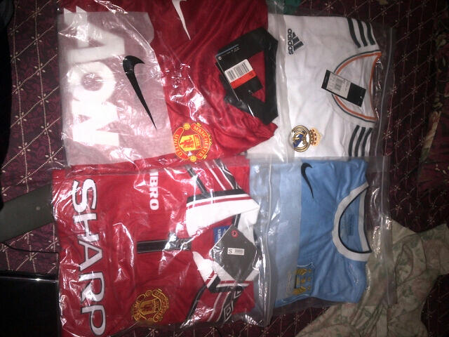 READY JERSEY GRADE ORI MUSIM 2013-2014 120/PCS, 12PCS=105 REAL STOCK BANDUNG LENGKAP