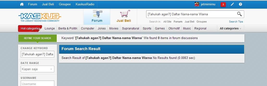 &#91;Tahukah agan?&#93; Daftar Nama-nama Warna