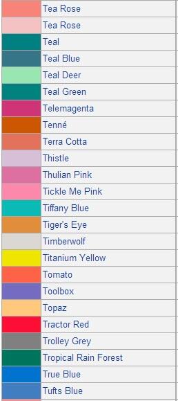 &#91;Tahukah agan?&#93; Daftar Nama-nama Warna