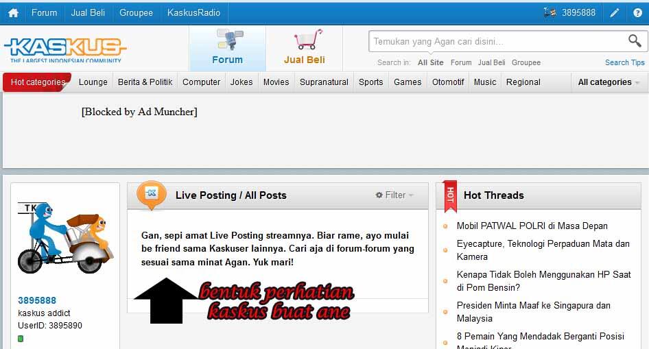 &#91;SHARE&#93; Kaskus perhatian banget sama Ane 