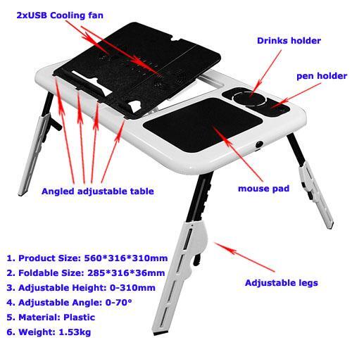 meja laptop e-table murah jakarta timur