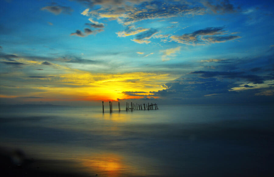 indahnya lombok di kala sunset