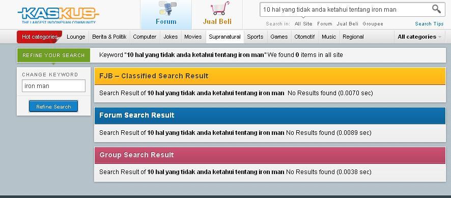 10 hal yang tidak anda ketahui tentang IRON MAN