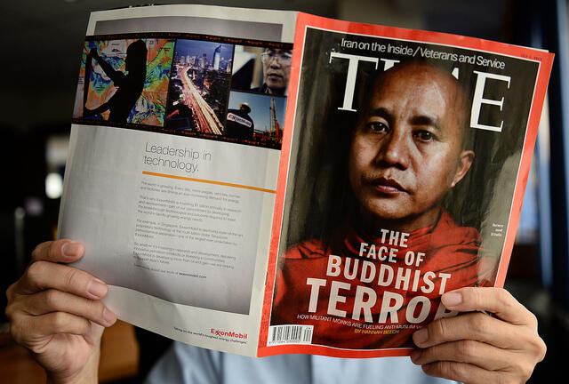 Tampilkan Foto Biksu Fundamentalis, Majalah TIME Dilarang Dijual di Burma