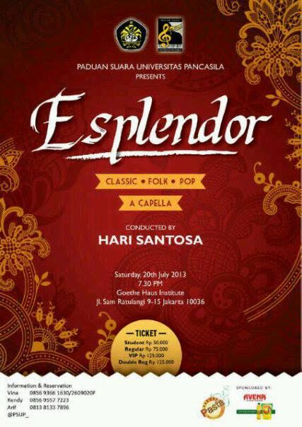 Proudly Presents Annual Concert &quot;ESPLENDOR'