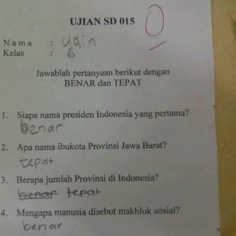 Inikah hasil Pendidikan di Indonesia????