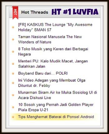 --== Tips Menghemat Baterai di Ponsel Android ==--