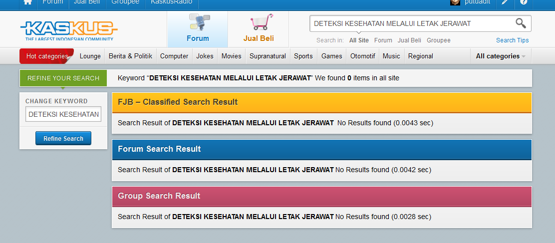 DETEKSI KESEHATAN MELALUI LETAK JERAWAT